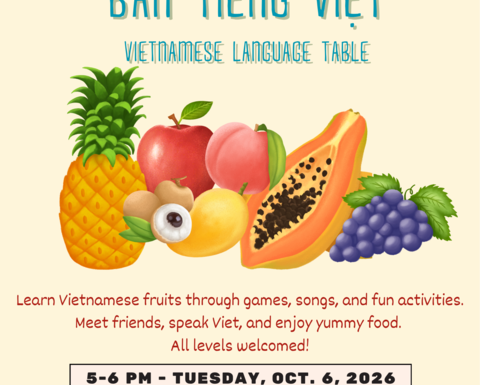 Vietnamese Language Table Poster